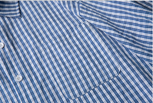 Ensemble de chemises à manches courtes en twill polyester/coton uni, personnalisable avec logo, décontracté, respirant, écologique, infroissable, pour l'été, ODM, nouveauté - Product Image 6