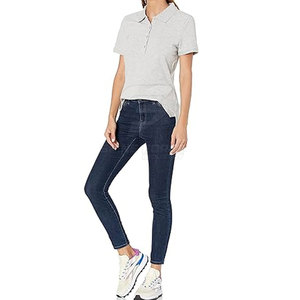 Etiqueta privada personalizada para mujer para camiseta de polo Estilo informal de punto cómodo y transpirable - Product Image 6