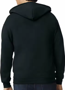 Sudaderas con capucha y cremallera completa de manga larga de algodón orgánico 100% de forro polar transpirable para hombre con logotipo personalizado envío DDP - Product Image 4
