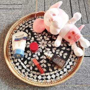 Bandeja de servicio de ratán de madera de estilo vietnamita más nuevo, pantalla con forma de perla madre para café, pan, comida, decoración de almacenamiento de ratán de madera - Product Image 6