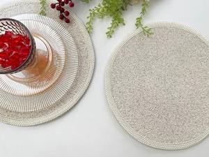 Royal Classic Designer Customized <b>Table</b> Mat <b>Placemats</b> Unique Trending Colored Glass Beads Embroidery Household <b>Placemats</b> - Product Image 4