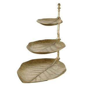 Support à gâteau carré à 2 niveaux en aluminium de la marque TQC, le plus vendu, écologique et en stock, prix raisonnable pour usage hôtelier, fait main, offre spéciale - Product Image 3