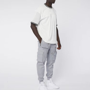 Pantalones cargo de algodón informales sueltos personalizados para hombre, pantalones de chándal de calle - Product Image 5
