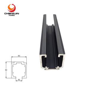 Rail de guidage premium en aluminium 6063 T5 pour systèmes de placards coulissants et de fenêtres avec accessoires <span class=keywords><strong>à</strong></span> roulettes - Product Image 1