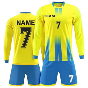 Conjunto de Uniforme de Fútbol Personalizado OEM, Camiseta y Pantalones Cortos de Fútbol Impresos para Hombres, Mujeres y Niños, Personalización de Marca de Equipo, Color Personalizado, Manga Corta, 100% - Product Image 1