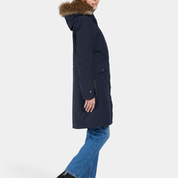 Parka pour femme à prix d'usine, rembourrage en coton, résistante à l'eau, écologique, à capuche, qualité supérieure, séchage rapide