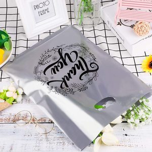 ถุงสินค้า PE รีไซเคิลได้สำหรับอาหารเสื้อผ้าเครื่องประดับบรรจุภัณฑ์ขนสัตว์พิมพ์ลายกราเวียร์กระเป๋าตัดขอบคุณ - Product Image 3