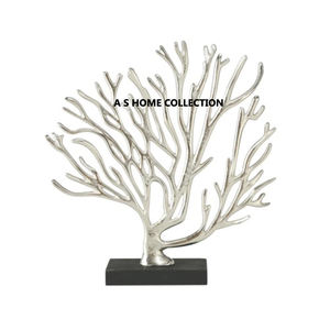 Atractivo diseño aluminio Metal acrílico Base forma única escultura chapada en oro para sala de estar abstracta - Product Image 5