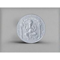 Bijoux d'art Ishwar, objets culturels de collection, pièces de monnaie en argent pur à 99,9 % - Élégant pendentif religieux hindou pour cérémonie, 5-100g, unisexe