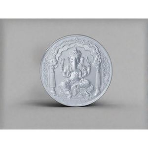 Joyería Artística Ishwar, Coleccionable Cultural, Monedas de Plata Pura 99.9%, Elegante Colgante Religioso Hindú para Ceremonias, 5-100g, Unisex - Product Image 3