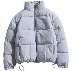 Venta caliente 2025 ropa de invierno para hombre Abrigos gruesos y cálidos de talla grande cuello levantado abajo chaleco acolchado chaqueta cómoda de alta calidad - Product Image 4