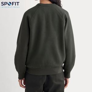 ใหม่เสื้อสเวตเชิ้ตผู้หญิงแบบสตรีทดูสวยที่สุด2025มีฮู้ดไหล่ตกแบบทึบคอกลมแบบใหม่ - Product Image 5