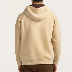 100% coton polaire fermeture éclair Streetwear mode Style Premium vente chaude double couche à capuche manches longues hommes - Product Image 3