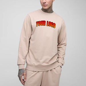 เสื้อสเวตเชิ้ตของผู้ชายผ้าฝ้ายปักโลโก้ตามสั่งเสื้อสไตล์สตรีทแวร์ใส่สบายระบายอากาศได้ดี100% บทความยอดนิยม - Product Image 1