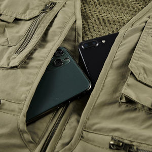 Chaleco Cargo Transpirable de Invierno para Hombre, de Secado Rápido, con Múltiples Bolsillos, Cuello en V, Ropa Exterior, Fabricante de Ropa Personalizada - Product Image 3