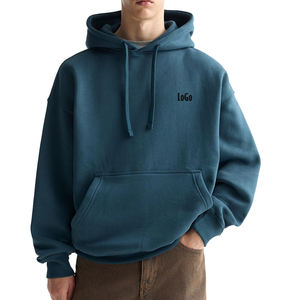 Suéter de peso pesado a la moda para hombre, sudaderas personalizadas 80% Algodón 20% poliéster, sudaderas con capucha impermeables de talla grande - Product Image 2