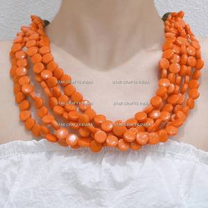 2024 vendedor caliente collar de cuentas de resina de color vino para fiestas de Bodas de STAR CRAFTS INDIA-Directo de fábrica a precio al por mayor - Product Image 4