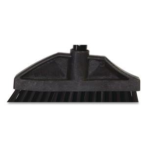 Escoba de ángulo grande Boardwalk de 57 pulgadas con mango de madera y recogedor para uso doméstico, color negro - Product Image 2