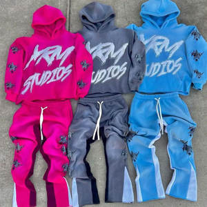 Vente en gros Streetwear Sport Streetwear Sweats à capuche en coton personnalisés et lourds pour hommes - Product Image 6