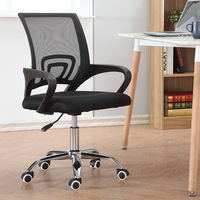 Chaise de bureau ergonomique moderne réglable en maille pivotante pour le personnel, les cadres, la maison et les bureaux commerciaux