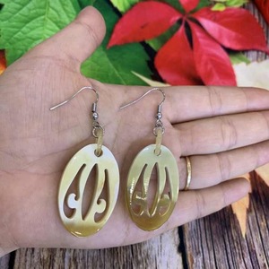 Haute qualité Style classique diamant corne de buffle boucles d'oreilles à la main vente chaude mode Clip-On accessoires pour les fêtes - Product Image 6