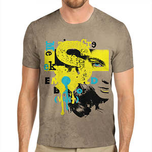 Camiseta de manga corta de punto extragrande de tendencia de venta directa de fábrica ropa de calle serigrafiada personalizada con el último diseño - Product Image 5