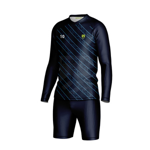Conjunto de Pantalones Cortos y Camiseta de Portero Sublimados Personalizados y Transpirables |   Uniforme de Fútbol de Manga Corta Acolchado de Secado Rápido con Servicio OEM/ODM - Product Image 3