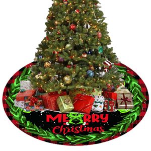 ผ้าคลุมฐานต้นคริสต์มาส ผ้าเนื้อนุ่ม อุ่นสบาย รูปทรงกลม สำหรับตกแต่งบ้านในช่วงเทศกาลคริสต์มาส อุปกรณ์เสริมสร้างบรรยากาศอบอุ่น - Product Image 2