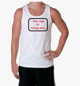 Camiseta sin mangas básica para hombre, camisetas informales de 100% algodón, camiseta sin mangas de alta calidad para hombre, camiseta sin mangas a precio barato - Product Image 1