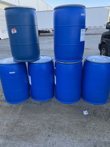 Fûts cylindriques en PEHD 200L 220L (55 gallons) blancs empilables en plastique à vendre - Product Image 6
