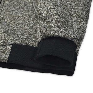 Sweat à capuche pour homme doublé en tricot imprimé sur mesure de haute qualité, en molleton de coton respirant, avec poche zippée longue, design tendance, vente en gros - Product Image 2