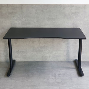 GD68067 Ergonomic Gaming <b>Desk</b> 140x70cm Rubber Wood with Iron Legs Modern PC <b>Computer</b> <b>Desk</b> Assembly Required - Product Image 6