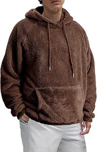 Sudadera con Capucha Casual de Invierno para Hombre, Color Sólido, 100% Algodón, Felpa, Corte Regular, Secado Rápido y Transpirable, Ecológica, Alta Calidad - Product Image 4