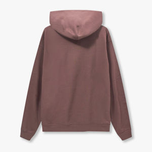 Sweat à capuche en coton français 100% personnalisé unisexe ultra lourd surdimensionné avec logo brodé teint uni pour la saison d'hiver - Product Image 5