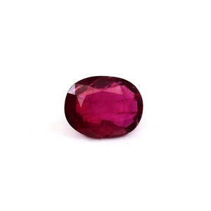 Rubis naturel du Mozambique, pierre précieuse non montée, 1,58 ct, taille ovale, créé en laboratoire, avec des nuances orange, rouge et rose, certifié IGI - Product Image 1