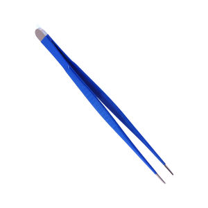 Pinzas de tejido TC Debakey de alta calidad, pinzas quirúrgicas con mango de agarre azul, pinza atraumática Vascular de 15 cm, punta de 1,5mm - Product Image 5