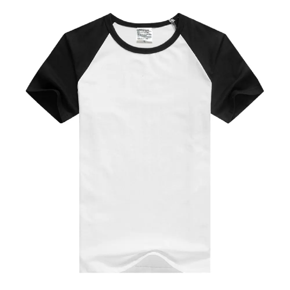 100% 코튼 180G 빈 블랙 일반 대형 사용자 정의 티셔츠 도매 저렴한 표준 품질 티셔츠 도매 가격