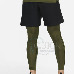 Leggings de Cintura Alta de Moda Hechos a Medida de Poliéster y Elastano para Hombre, para Fitness y Deportes, de Secado Rápido, Transpirables, de Longitud Completa, con Cintura Elástica - Product Image 2