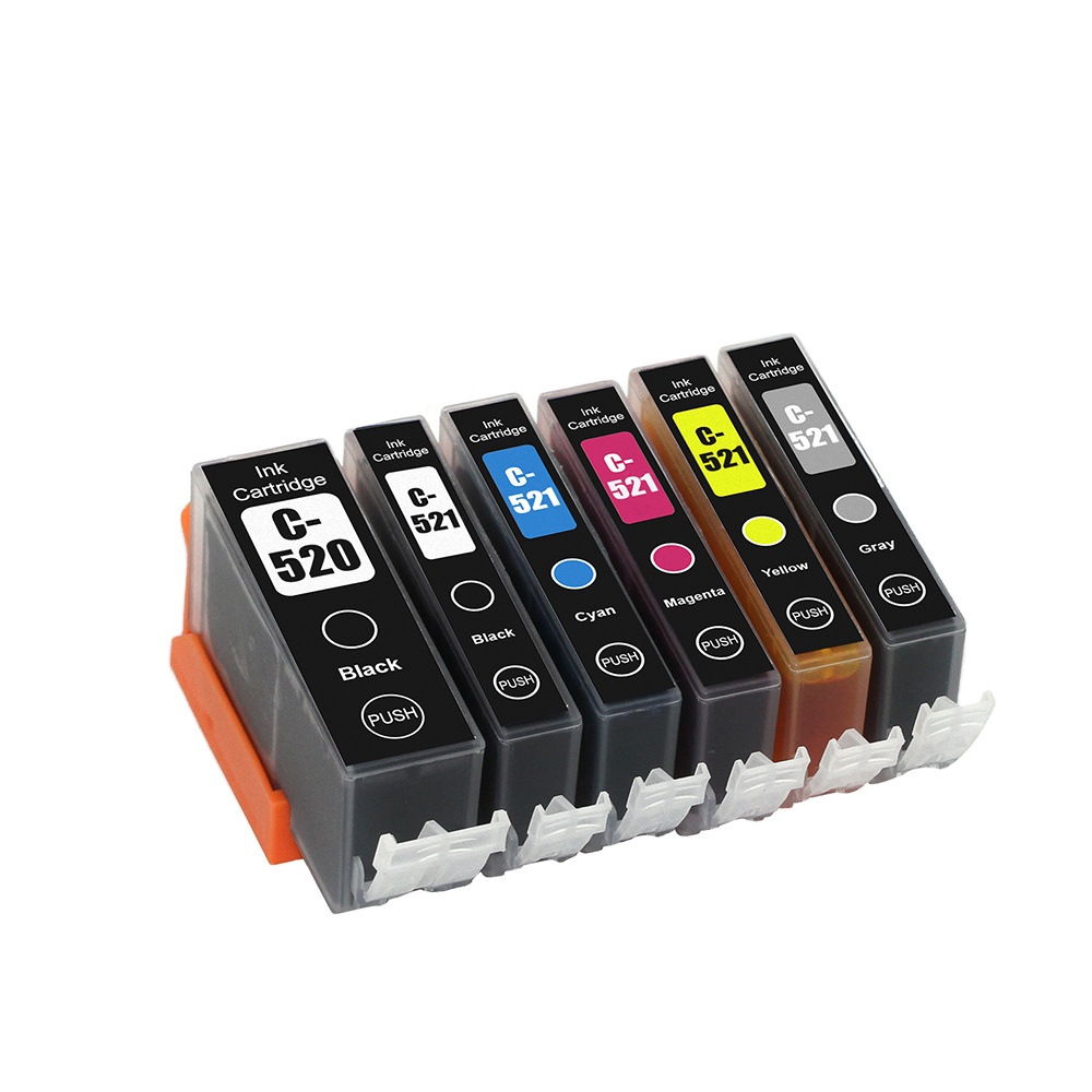 Tatrix PGI-520 PGI520 CLI-521 CLI521 совместимый картридж с чернилами для принтера для Canon PIXMA IP4600 MP550 MP620 MP990