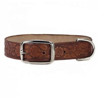 Ensemble collier et laisse pour chien en cuir véritable élégant et personnalisé avec décoration en dentelle solide, couleurs et tailles personnalisables S/M/L