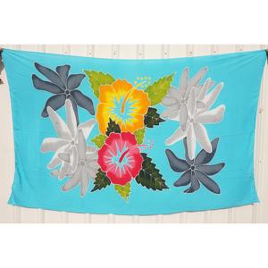 Pareos Hawaianos Pintados a Mano 100% Rayón de Alta Calidad, Ropa de Playa Personalizada al por Mayor, Cubierta para las Islas del Pacífico Asiático HPGU048-04-200 - Product Image 1