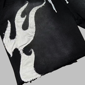 Drawing Summer Custom High Quality Vintage Manufacturer Polyester/Nylon Breathable Elastic Waist <b>Sweat</b> <b>Men</b> Acid Wash <b>Shorts</b> - Product Image 5