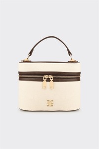 Custom Logo Canvas <b>Vanity</b> <b>Bag</b> Travel Makeup Case OEM Women's Cosmetic Organizer Private Label ODM - Product Image 4