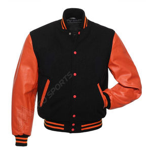 Chaqueta de Béisbol de Diseño Personalizado, Unisex, con Botones en la Parte Inferior, Chaquetas Universitarias de Fútbol, Chaquetas Bomber de Algodón para Chicas - Product Image 1