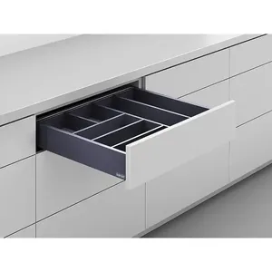 Artflow 18mm Drawer Organizer 450x900 Anthracite <b>Plastic</b> - Product Image 1