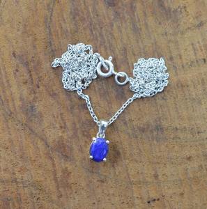 Bijoux Pour Femmes Argent Boho Style Pendentif Bijoux 925 Sterling Argent Saphir Gemme Tendance Pendentif Fait Main Cadeau Amour - Product Image 5