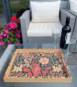 Bandeja de Servicio de Diseño con Recubrimiento de Esmalte de Madera MDF, Bandeja de Mesa de Alta Calidad para Hoteles y Restaurantes - Product Image 1