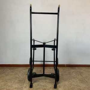 Chariot manuel de transport de charges lourdes avec roues grimpantes, plate-forme personnalisée et attaches - Product Image 3