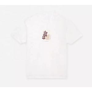 2024 venta al por mayor personalizado 100% algodón orgánico camiseta de peso pesado 3D impreso Logo carta patrón de alta calidad camiseta de los hombres - Product Image 6