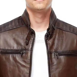 2025 nouveau Style hommes High Street vestes en cuir prix de gros vente chaude veste en cuir - Product Image 5